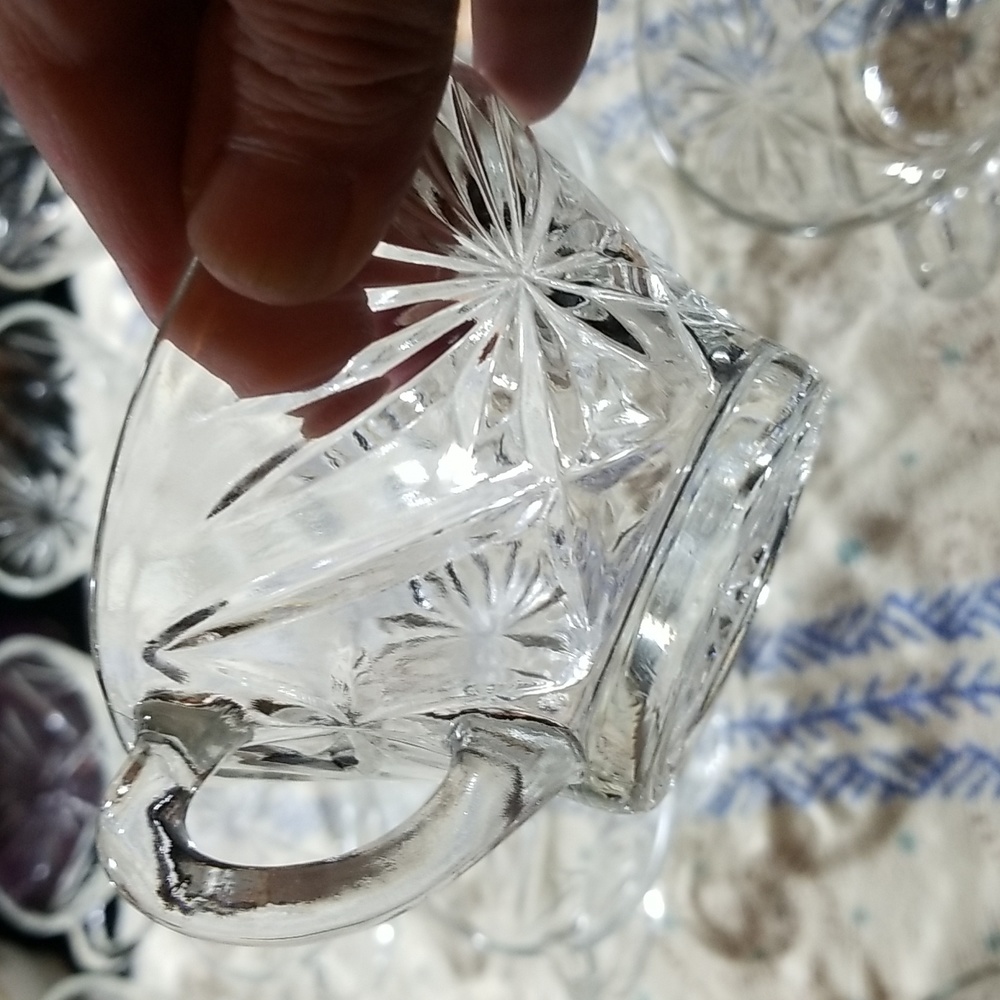 Glass Punch Bowl Cups 19 available SETB3 - Picture 8 of 11